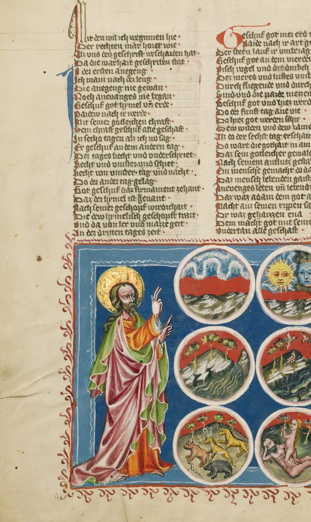 An illustration from Weltchronik, 1400, leaf 210