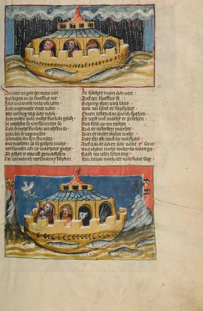 An illustration from Weltchronik, 1400, leaf 221