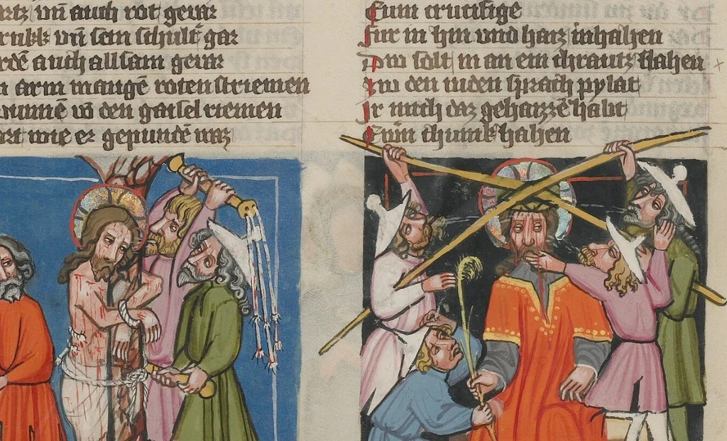 An illustration from Weltchronik, 1400, leaf 236
