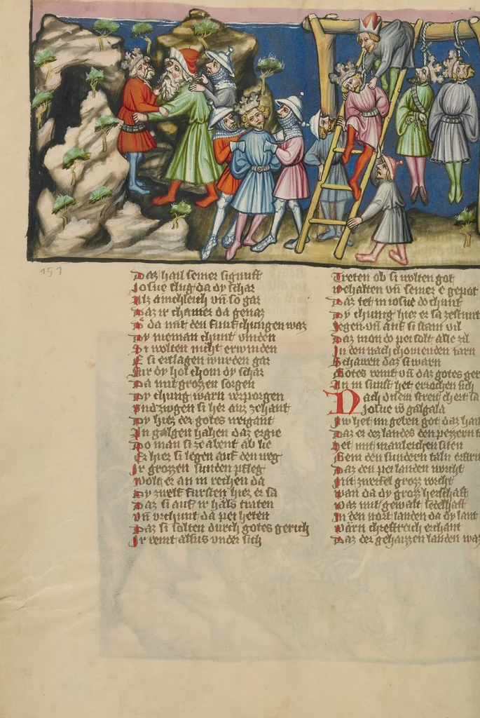 An illustration from Weltchronik, 1400, leaf 238