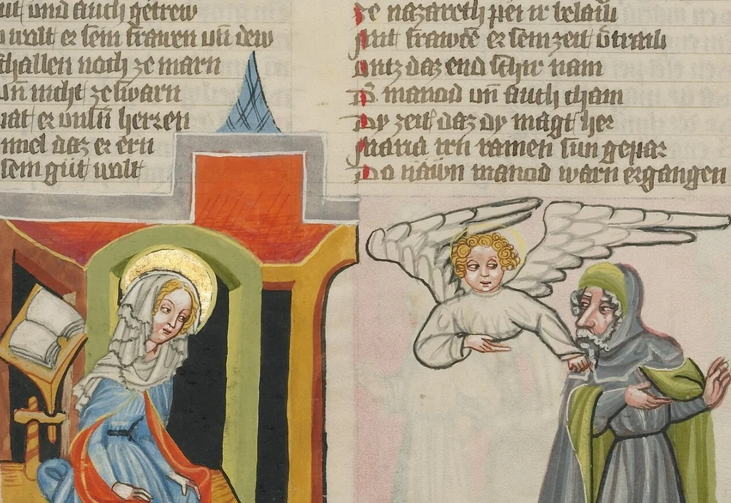 An illustration from Weltchronik, 1400, leaf 24