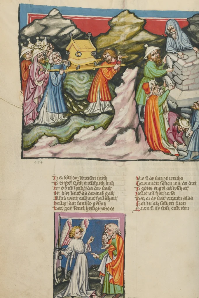 An illustration from Weltchronik, 1400, leaf 246