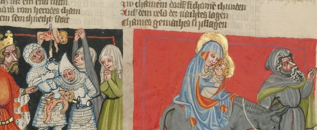 An illustration from Weltchronik, 1400, leaf 254