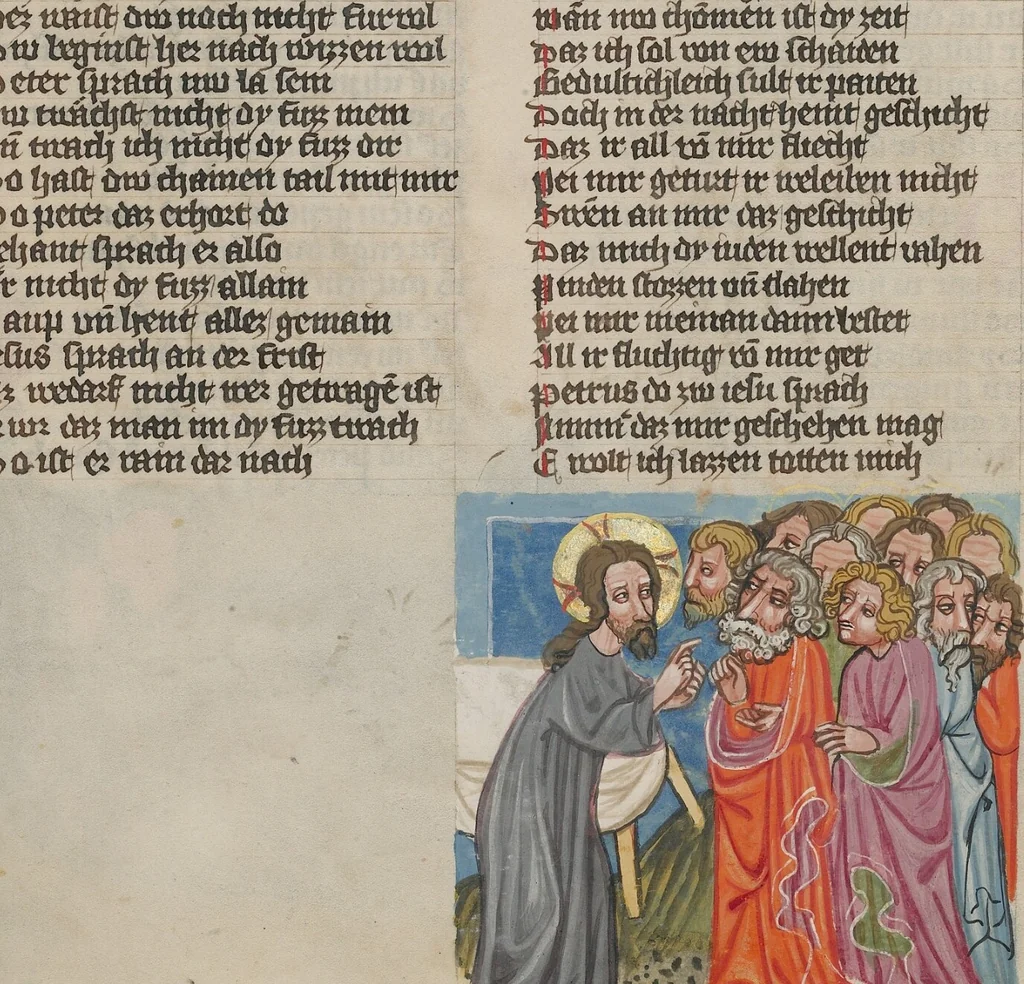 An illustration from Weltchronik, 1400, leaf 27