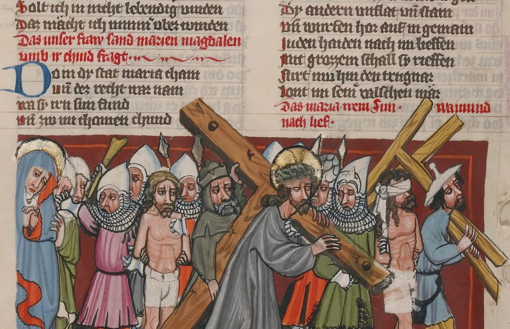 An illustration from Weltchronik, 1400, leaf 292