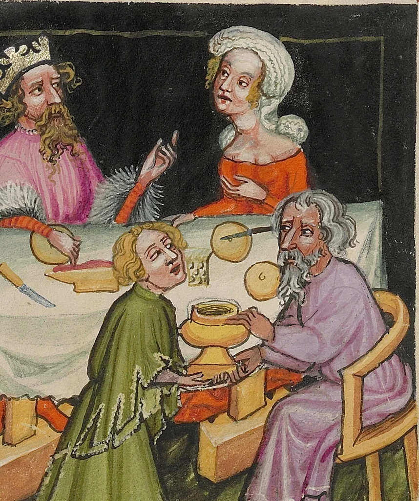 An illustration from Weltchronik, 1400, leaf 296