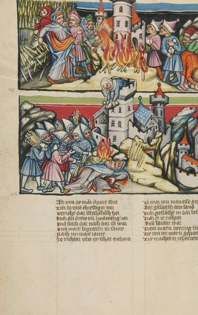An illustration from Weltchronik, 1400, leaf 4