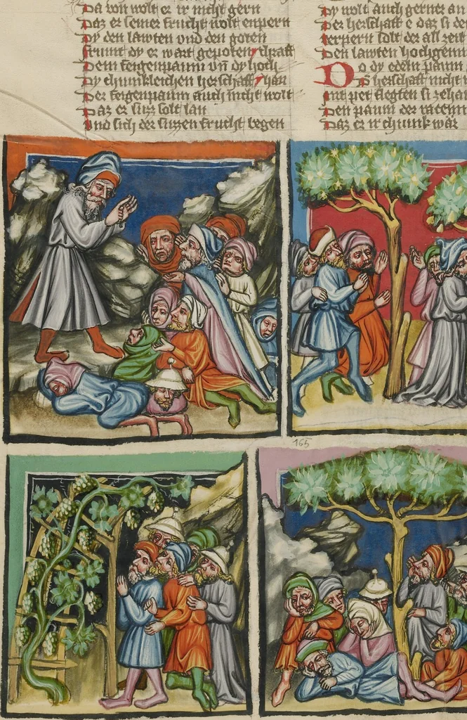 An illustration from Weltchronik, 1400, leaf 5
