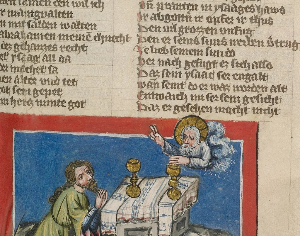 An illustration from Weltchronik, 1400, leaf 70