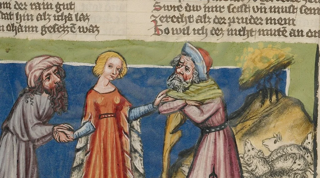 An illustration from Weltchronik, 1400, leaf 74