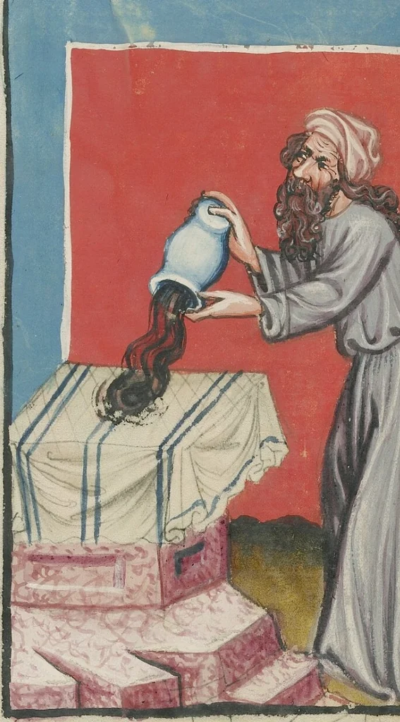 An illustration from Weltchronik, 1400, leaf 75