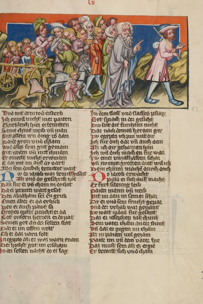 An illustration from Weltchronik, 1400, leaf 82