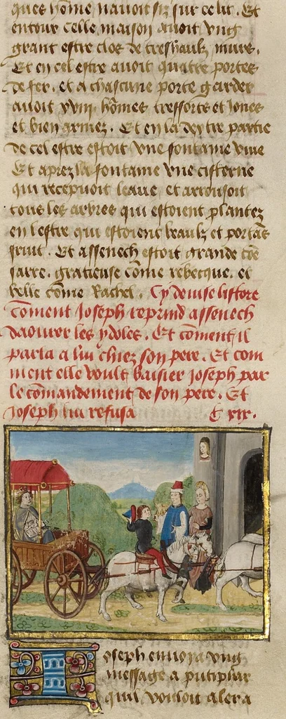 An illustration from Miroir Historial, 1475, leaf 25