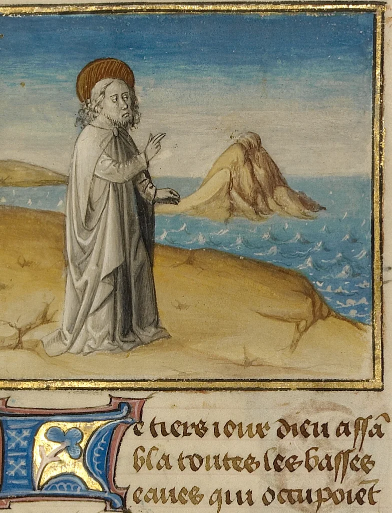 An illustration from Miroir Historial, 1475, leaf 69