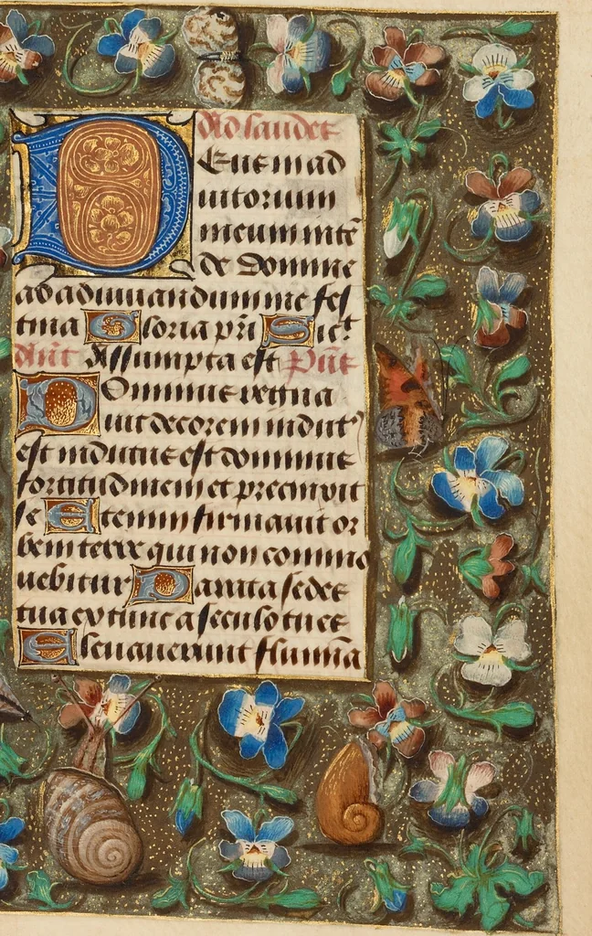 An illustration from Crohin-La Fontaine Hours, 1480, leaf 13