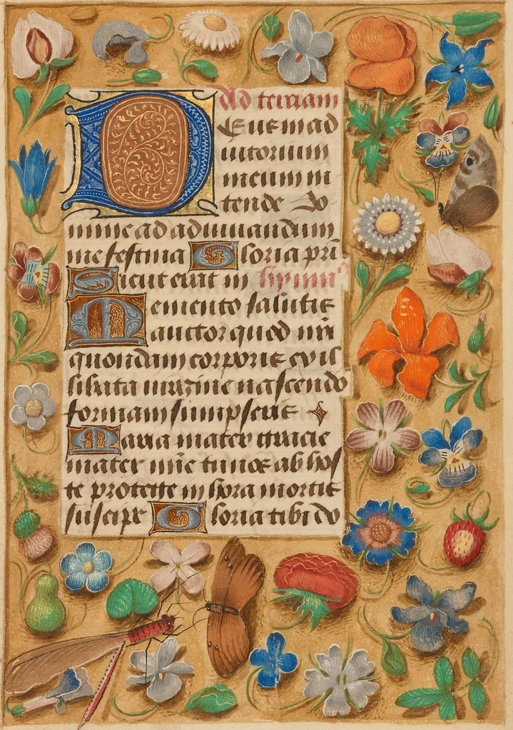 An illustration from Crohin-La Fontaine Hours, 1480, leaf 15
