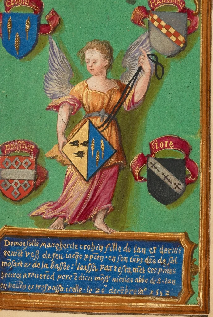 An illustration from Crohin-La Fontaine Hours, 1480, leaf 2