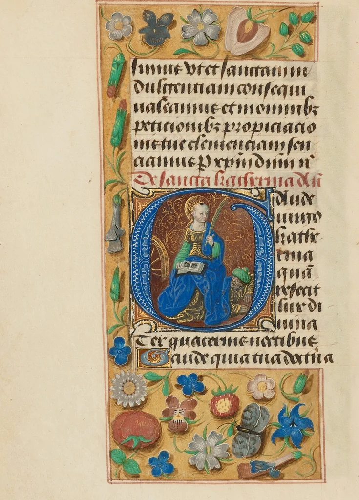 An illustration from Crohin-La Fontaine Hours, 1480, leaf 23