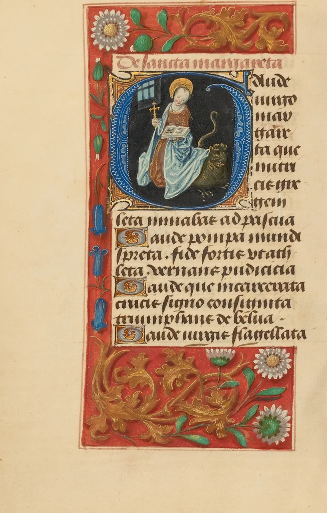 An illustration from Crohin-La Fontaine Hours, 1480, leaf 25