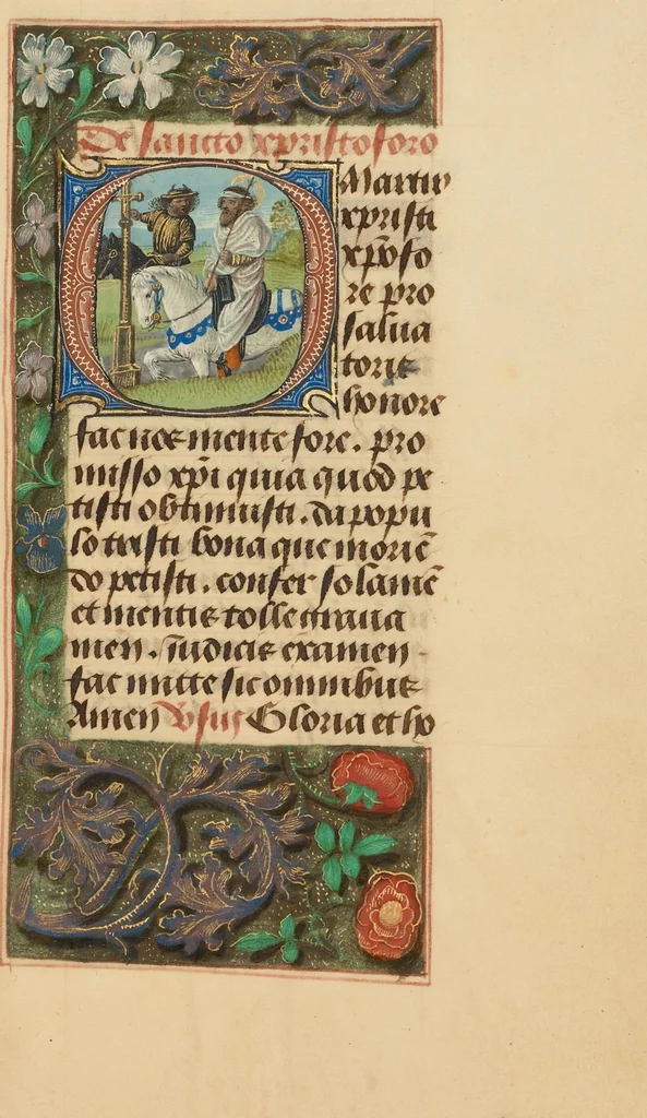 An illustration from Crohin-La Fontaine Hours, 1480, leaf 34