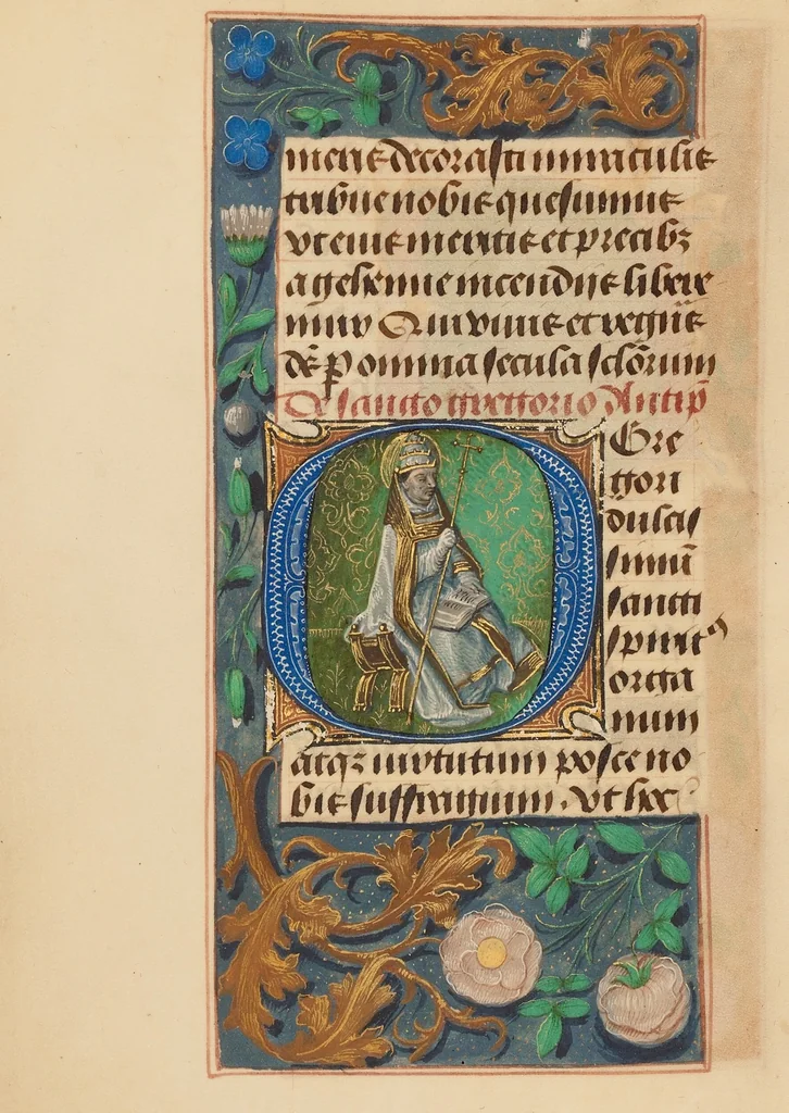 An illustration from Crohin-La Fontaine Hours, 1480, leaf 35