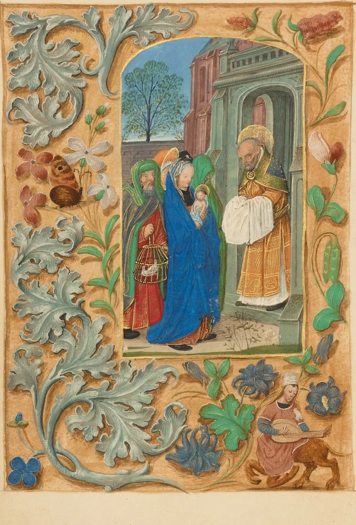 An illustration from Crohin-La Fontaine Hours, 1480, leaf 46