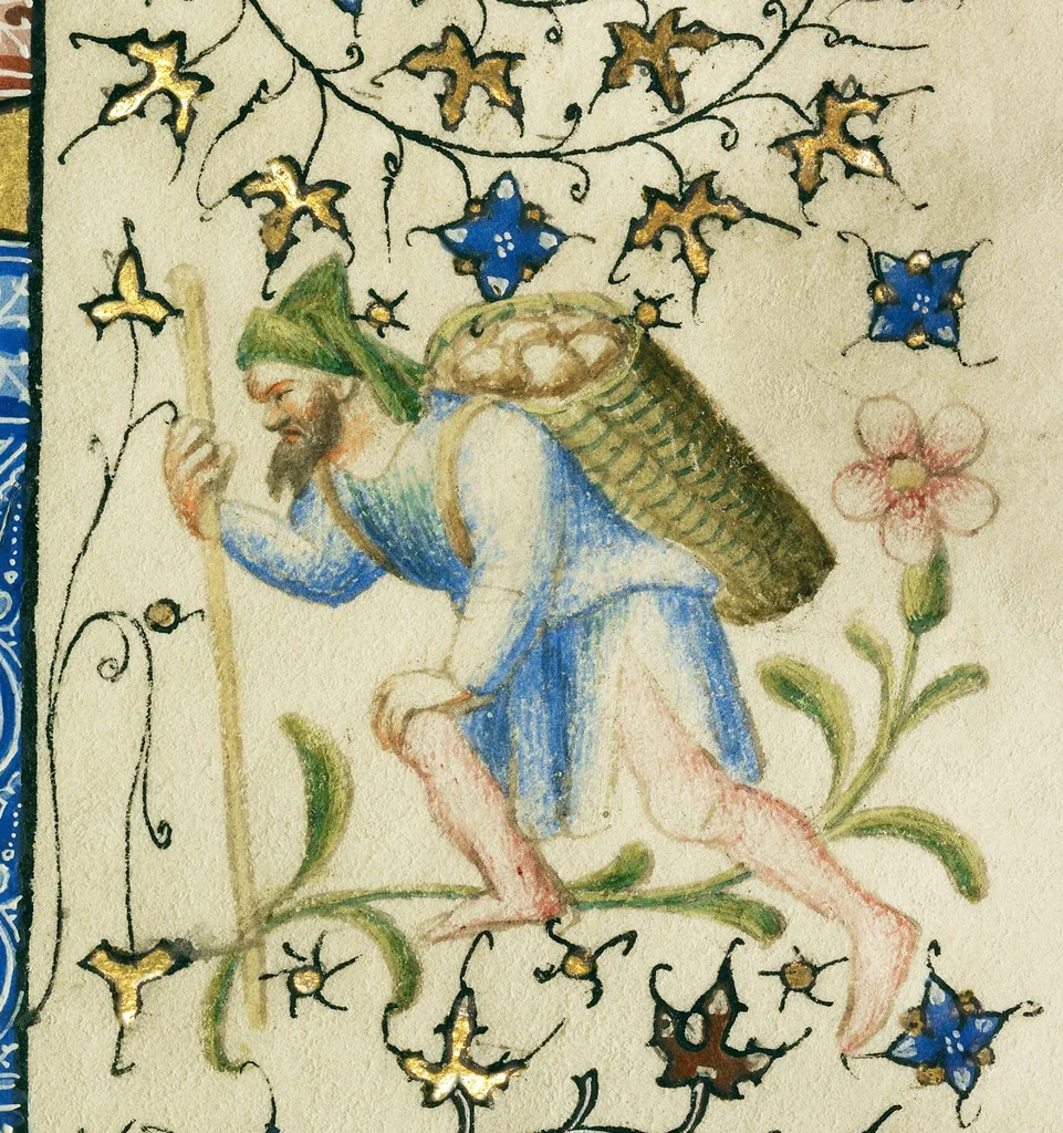 An illustration from Des cas des nobles hommes et femmes, 1413, leaf 11