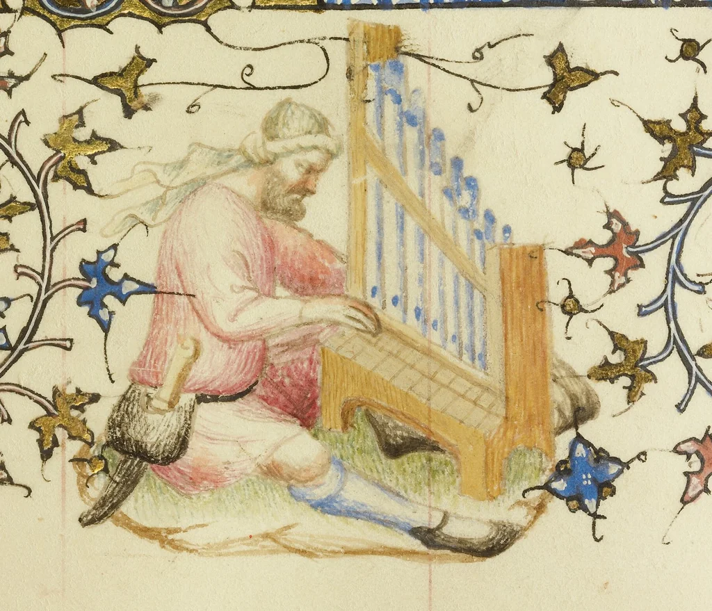 An illustration from Des cas des nobles hommes et femmes, 1413, leaf 12