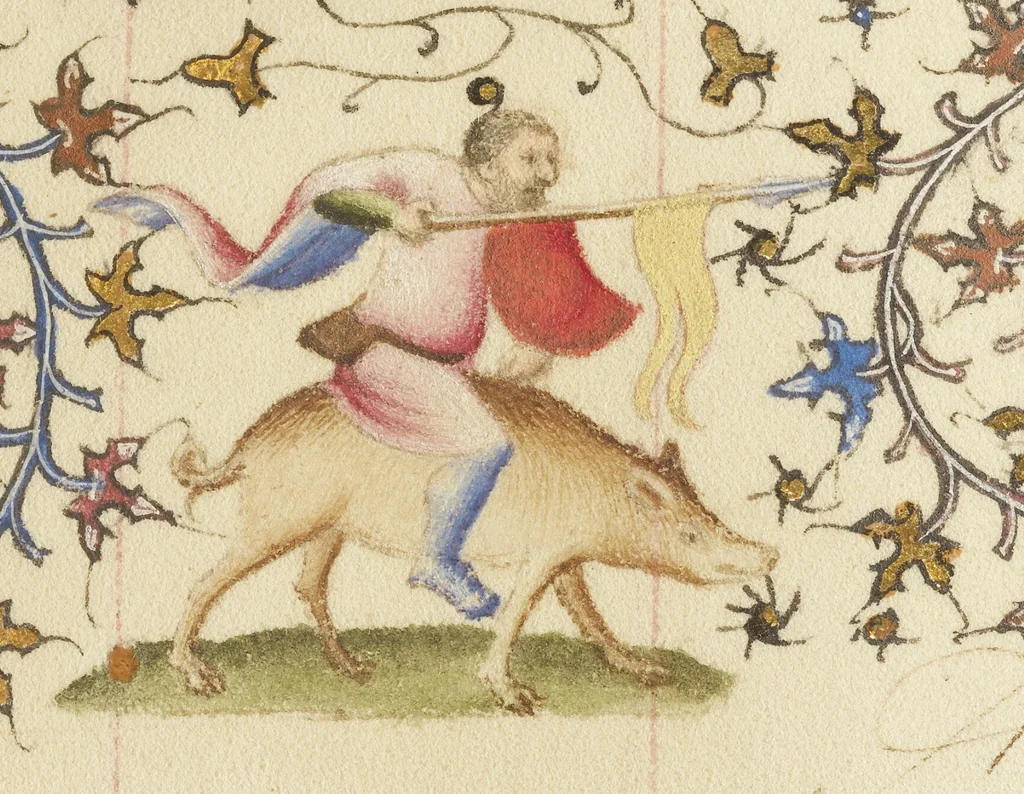 An illustration from Des cas des nobles hommes et femmes, 1413, leaf 36