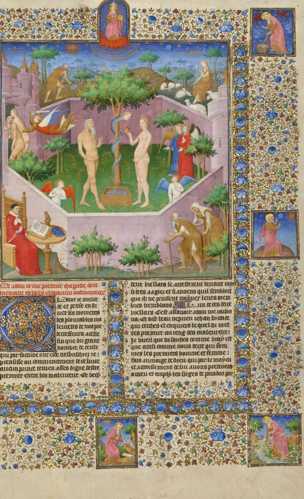 An illustration from Des cas des nobles hommes et femmes, 1413, leaf 85