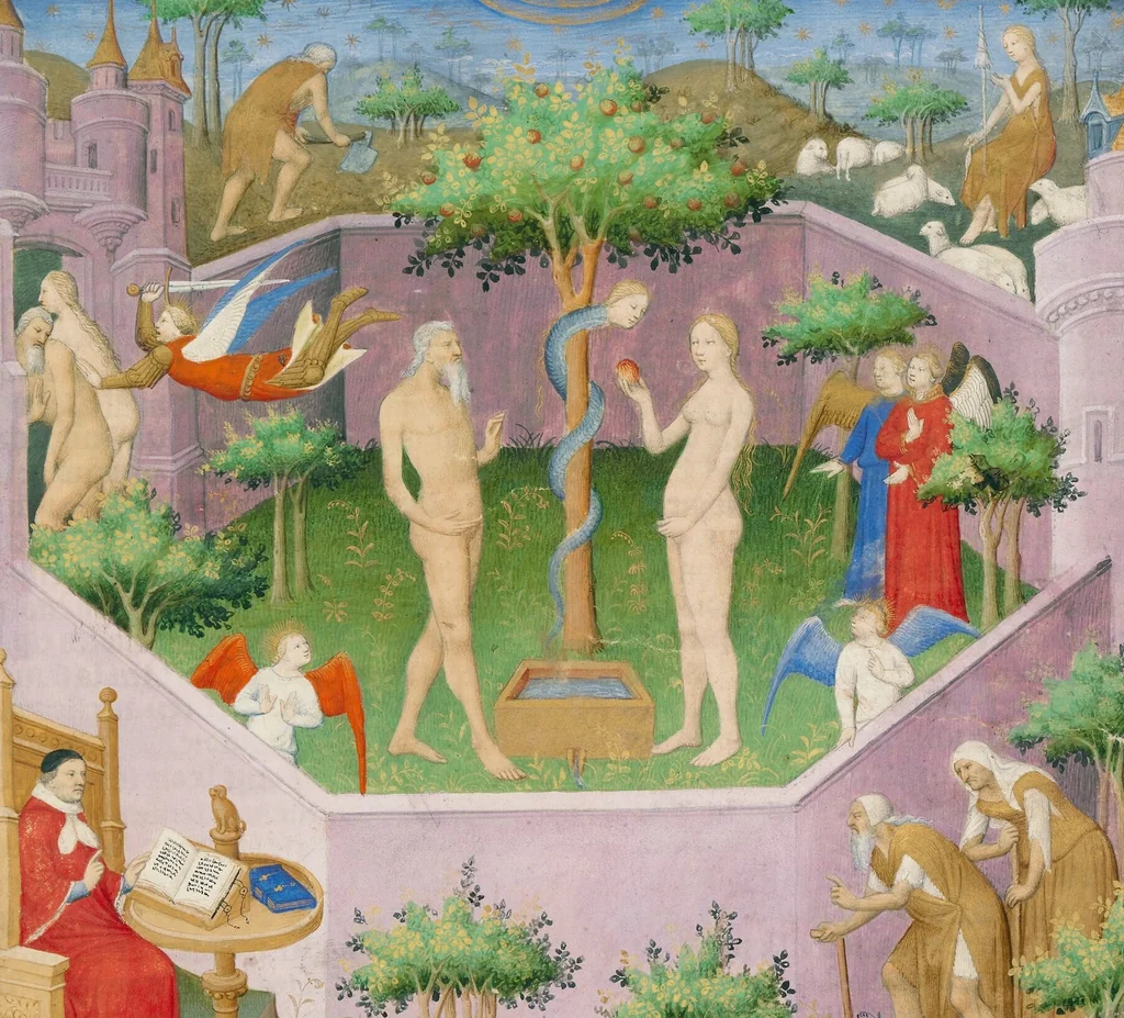 An illustration from Des cas des nobles hommes et femmes, 1413, leaf 86