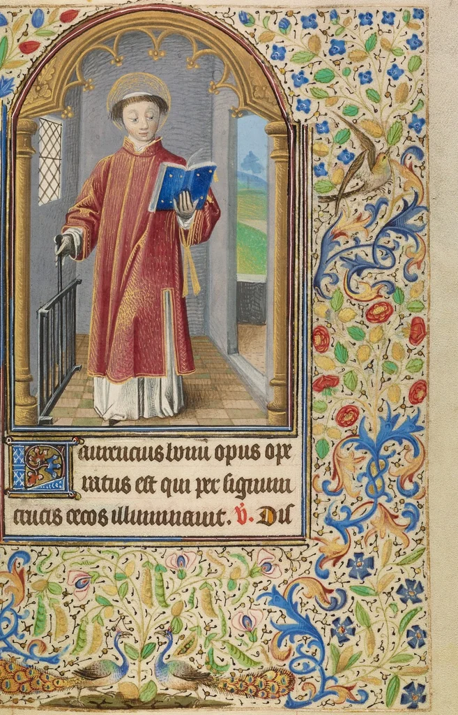 An illustration from Book of Hours, 1466, leaf 13