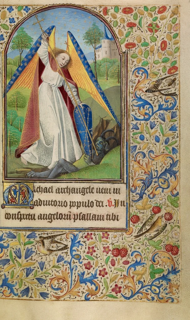 An illustration from Book of Hours, 1466, leaf 17