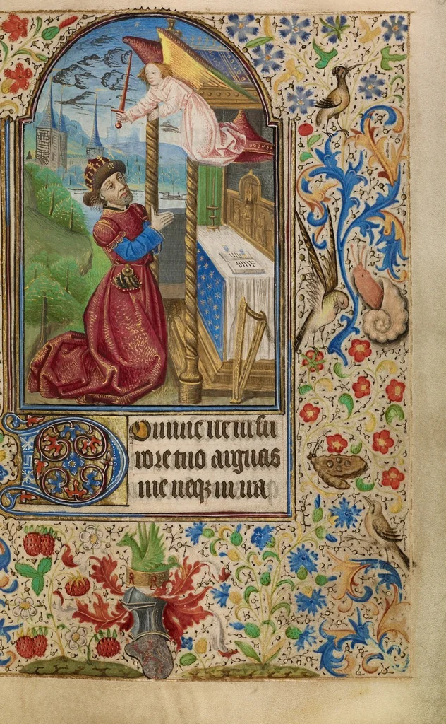 An illustration from Book of Hours, 1466, leaf 2