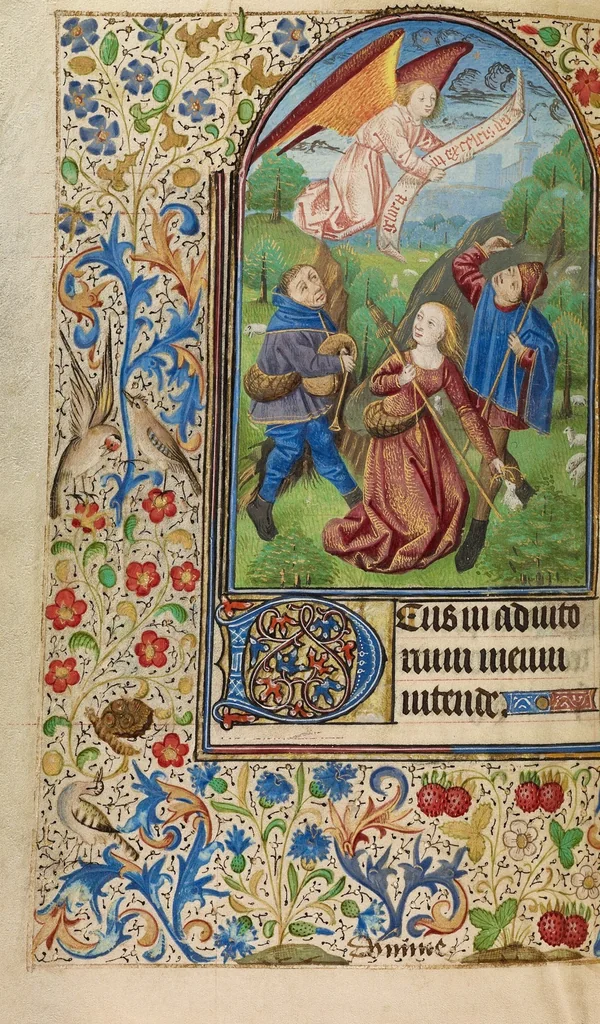 An illustration from Book of Hours, 1466, leaf 21