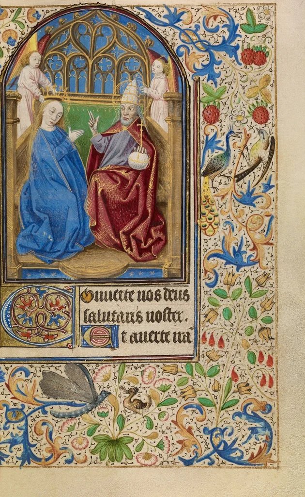 An illustration from Book of Hours, 1466, leaf 22