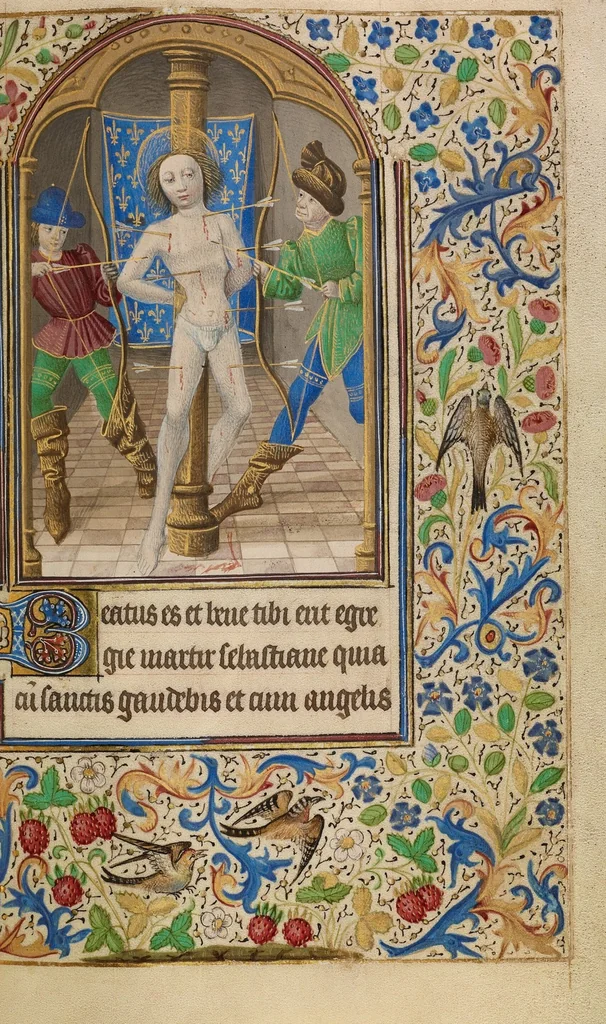 An illustration from Book of Hours, 1466, leaf 25