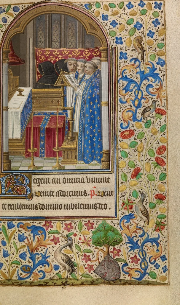 An illustration from Book of Hours, 1466, leaf 3
