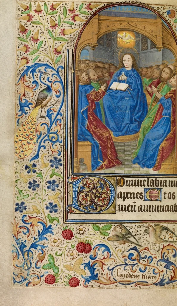 An illustration from Book of Hours, 1466, leaf 4