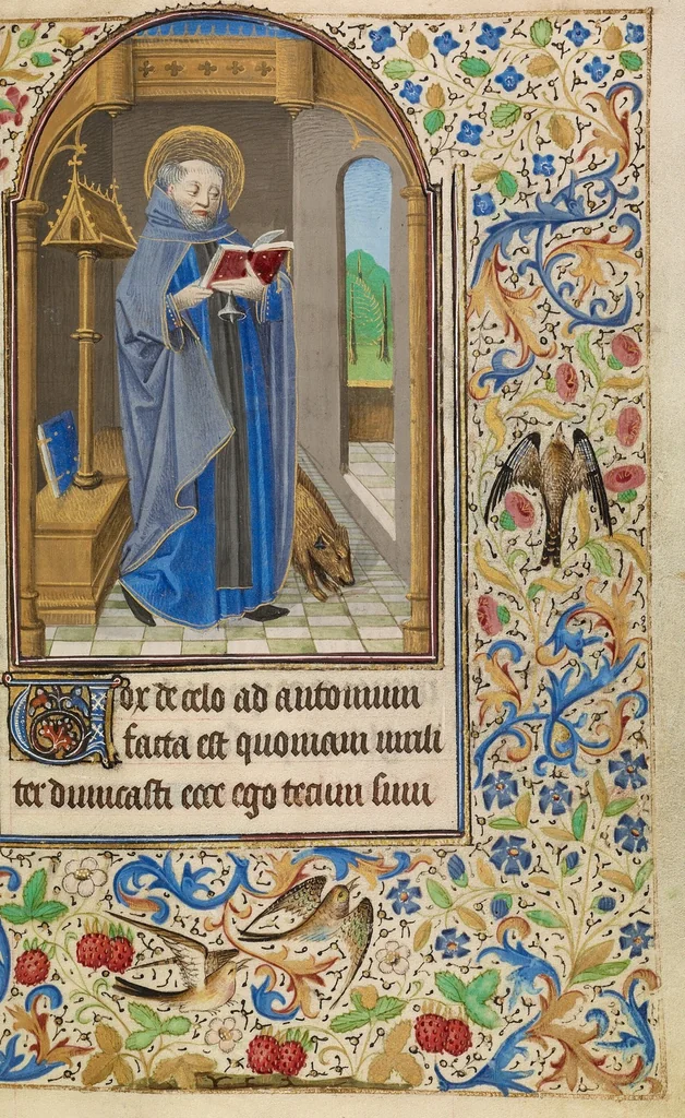 An illustration from Book of Hours, 1466, leaf 6