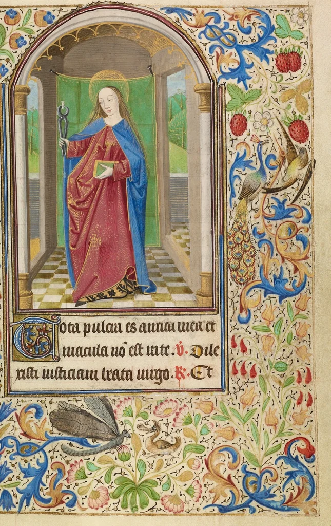 An illustration from Book of Hours, 1466, leaf 7