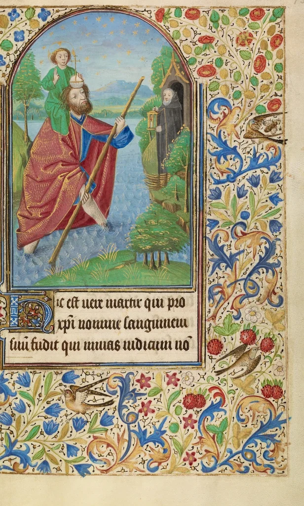 An illustration from Book of Hours, 1466, leaf 9