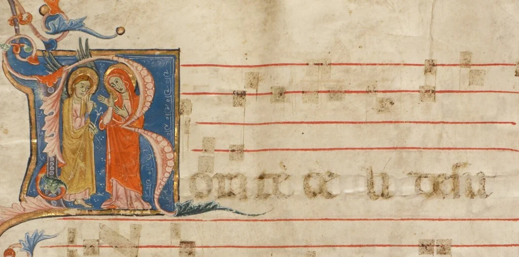An illustration from Gradual, 1270, leaf 8