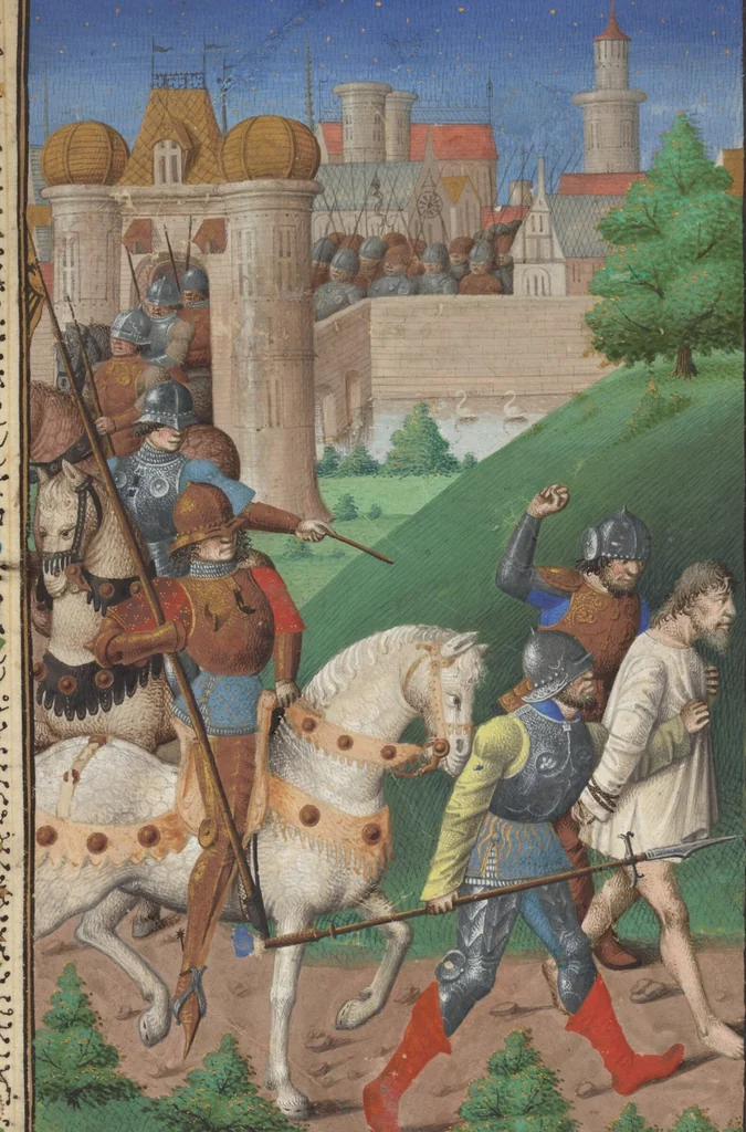 An illustration from Leaf from a Manuscript, 1460, leaf 1