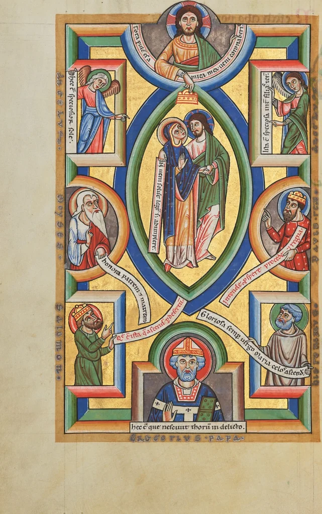 An illustration from Stammheim Missal, leaf 103