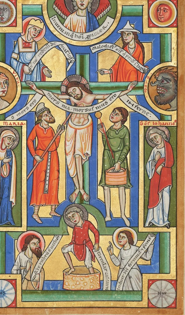 An illustration from Stammheim Missal, leaf 105