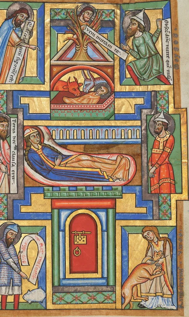 An illustration from Stammheim Missal, leaf 108