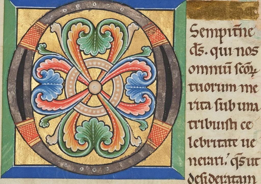 An illustration from Stammheim Missal, leaf 28