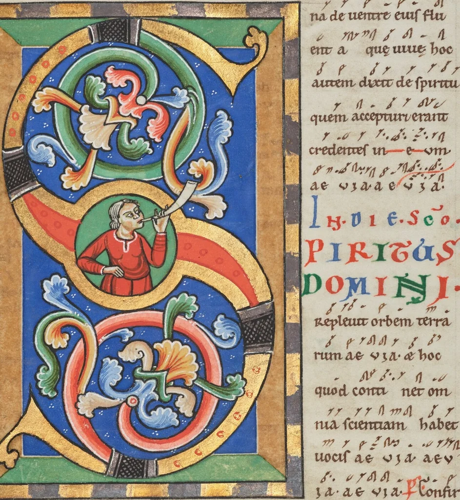 An illustration from Stammheim Missal, leaf 75