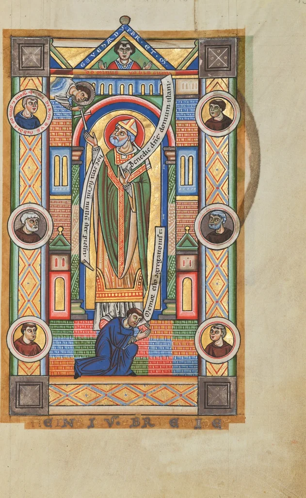 An illustration from Stammheim Missal, leaf 98